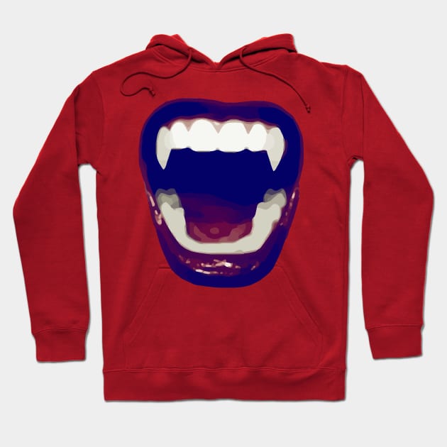 Vampire teeth Hoodie by Birdbox